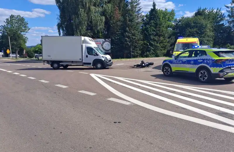 Dwa zdarzenia z udziałem motocyklistów na drogach Rzeszowa i powiatu