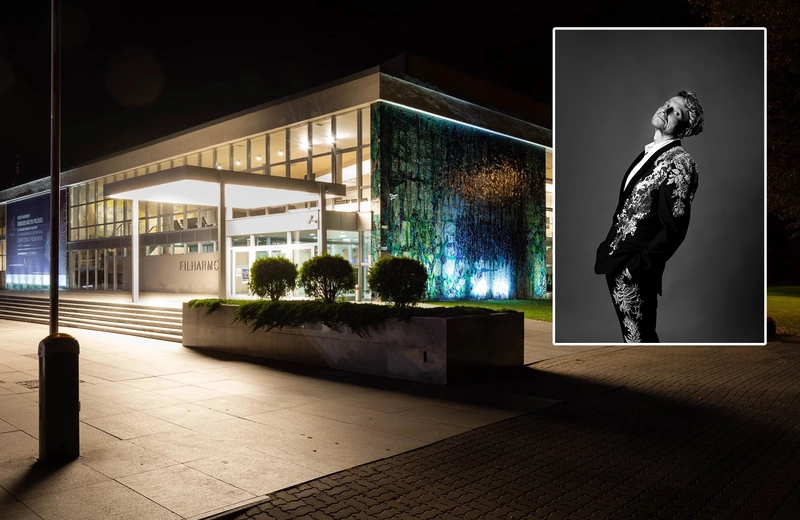 Janusz Radek z orkiestrą Filharmonii Podkarpackiej zaśpiewa piosenki Ewy Demarczyk