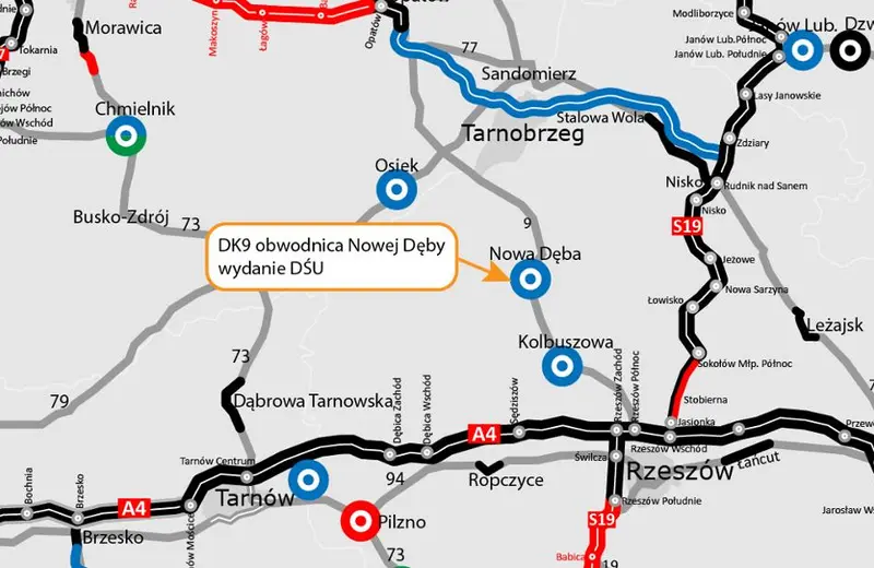 Ważny krok w kierunku budowy obwodnicy Nowej Dęby. Wybrano przebieg trasy