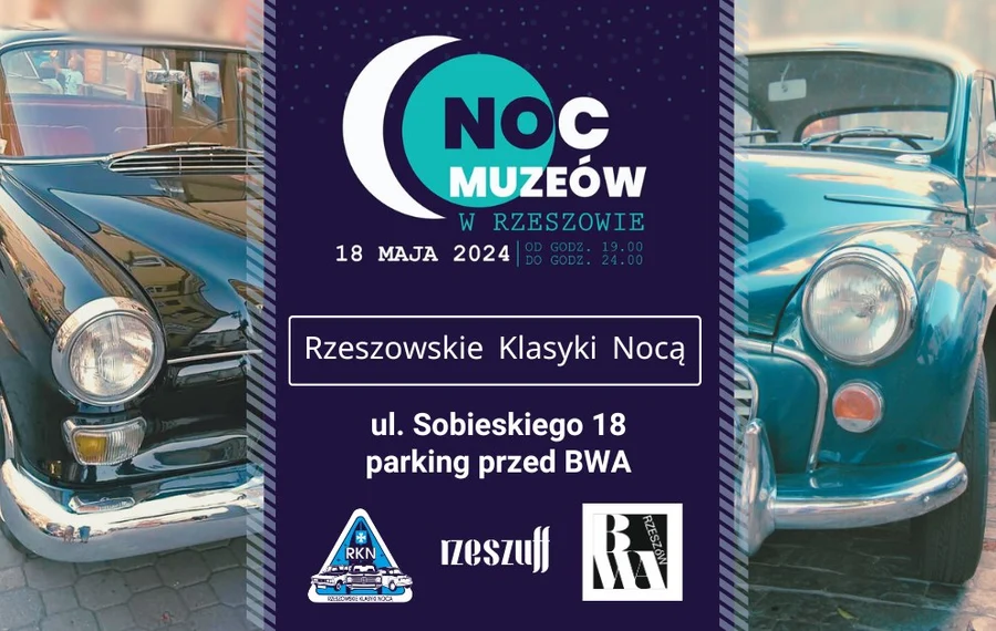 Wystawa zabytkowych pojazdów w ramach Nocy Muzeów