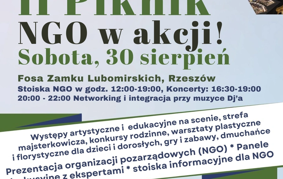 II Piknik dla Społeczności: „Rzeszowskie NGO w Akcji"