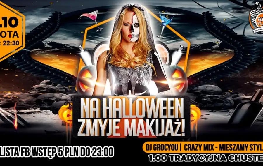 Na Halloween Zmyje Makijaż