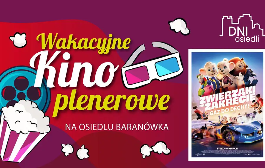 Wakacyjne Kino Plenerowe: Zwierzaki na zakręcie