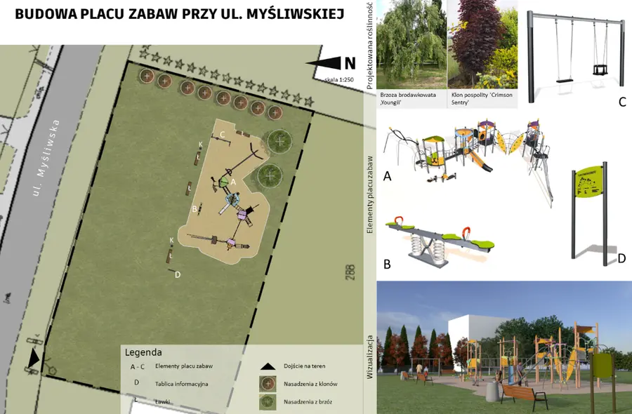 Wizualizacja: Zarząd Zieleni Miejskiej w Rzeszowie 