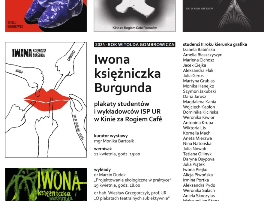 "Iwona, księżniczka Burgunda" - wystawa plakatów