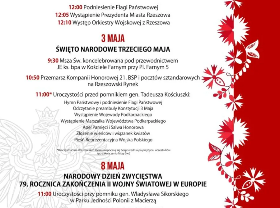 Majowe uroczystości patriotyczne 2024