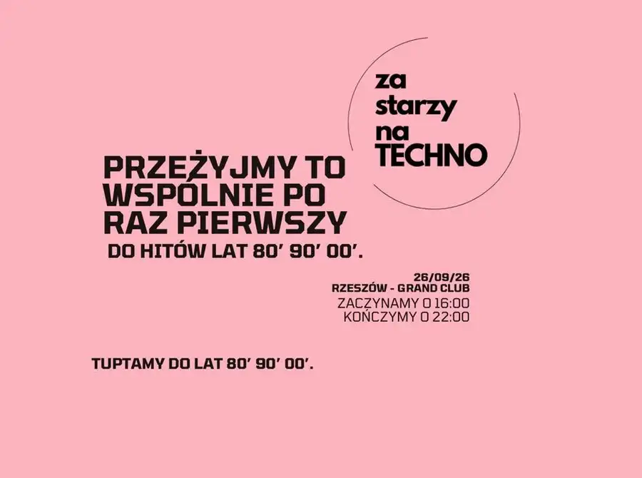 Za starzy na techno