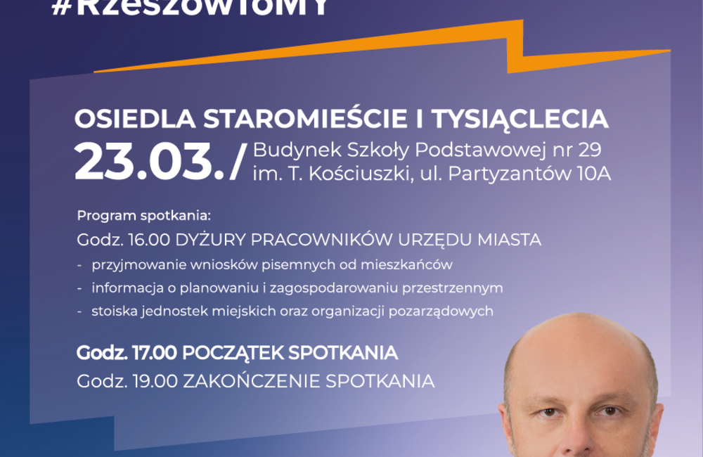 Prezydent Rzeszowa spotka się z mieszkańcami kolejnych dwóch osiedli