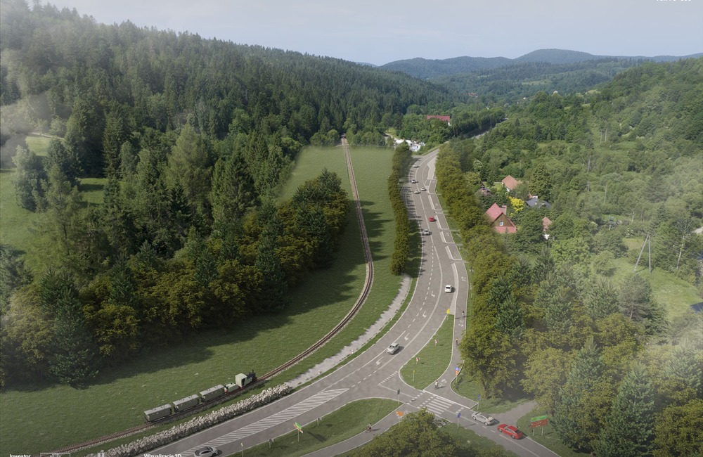 Wizualizacja: DW 897 odcinki Wetlina Cisna Radoszyce / Materiały prasowe PZDW