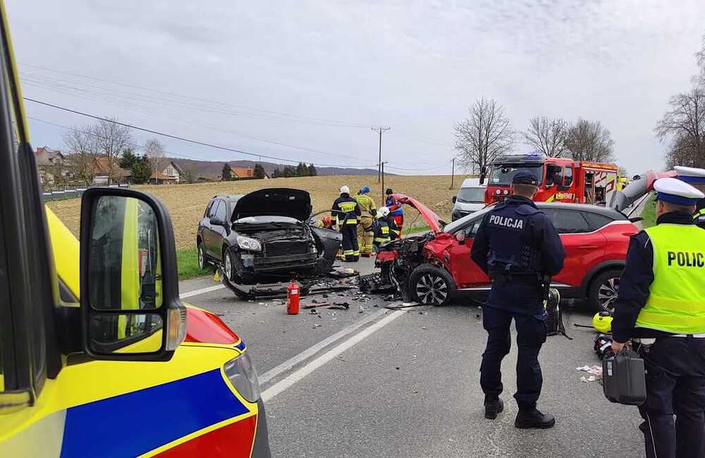Wypadek w Grabownicy Starzeńskiej / fot. KPP w Brzozowie