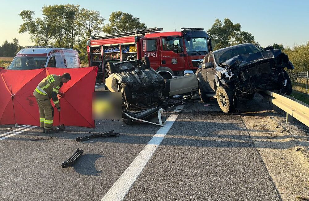 Wypadek w Muninie na obwodnicy Jarosławia / fot. KPP w Jarosławiu