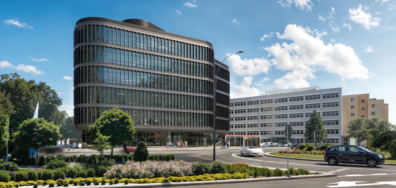 Wizualizacja budynku Corner Point - marzec 2025 / MWM Architekci