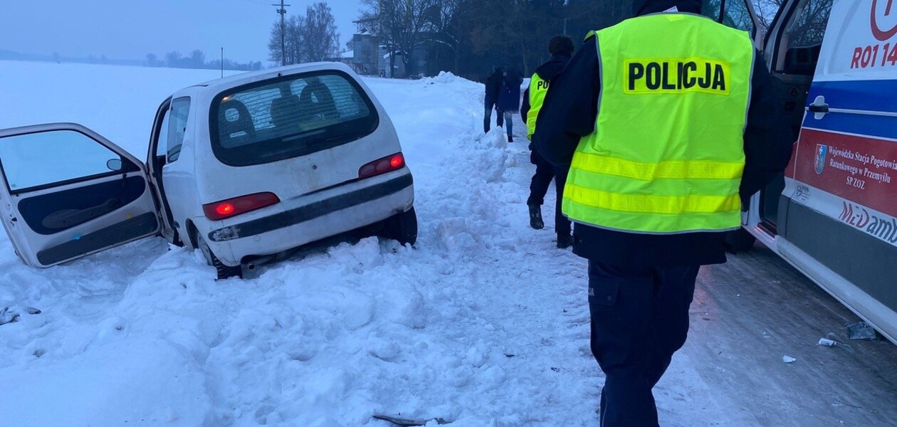 Wypadek w Oleszycach / fot. KPP w Lubaczowie
