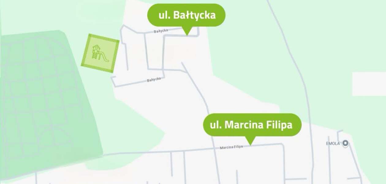 Mapka z lokalizacją inwestycji przy ul. Bałtyckiej / fot. UM Rzeszowa