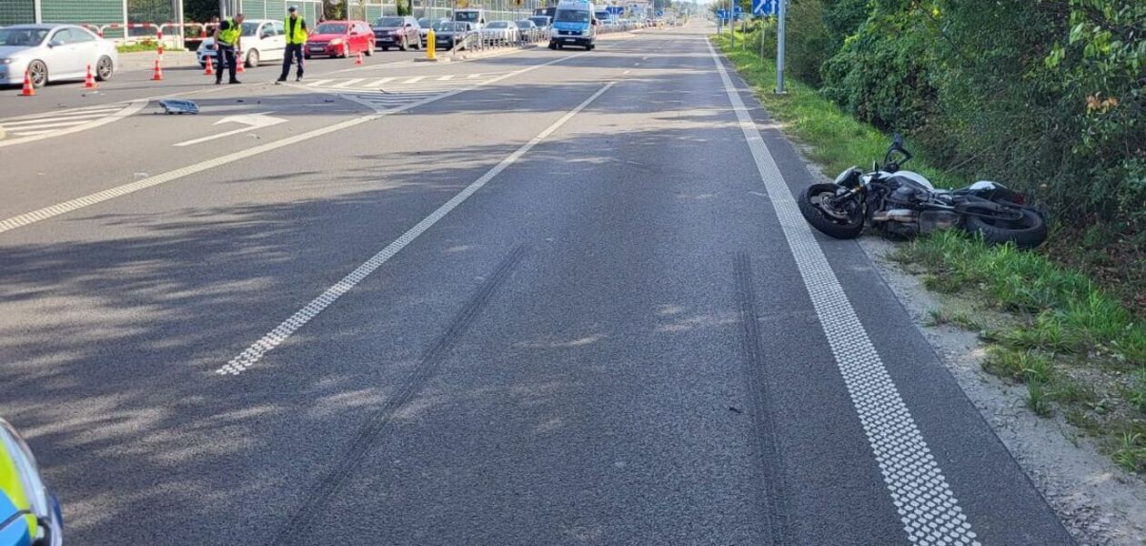 Wypadek w Rudnek Małej (1.10.2026) / fot. KMP w Rzeszowie