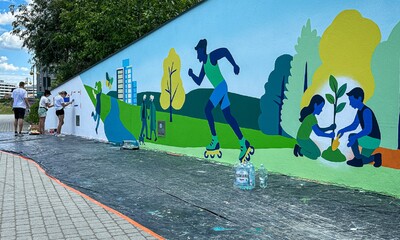 Mural w rejonie hali Podpromie, Rzeszów