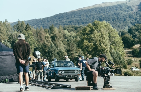 Zdjęcia z planu w Biszczadach, fot. Łukasz Pompa / Podkarpacka Komisja Filmowa