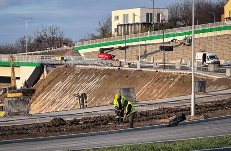 Ostatnie prace na budowie Wisłokostrady (grudzień 2025) - fot. ViC / RESinet.pl