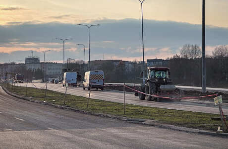 Ostatnie prace na budowie Wisłokostrady (grudzień 2025) - fot. ViC / RESinet.pl