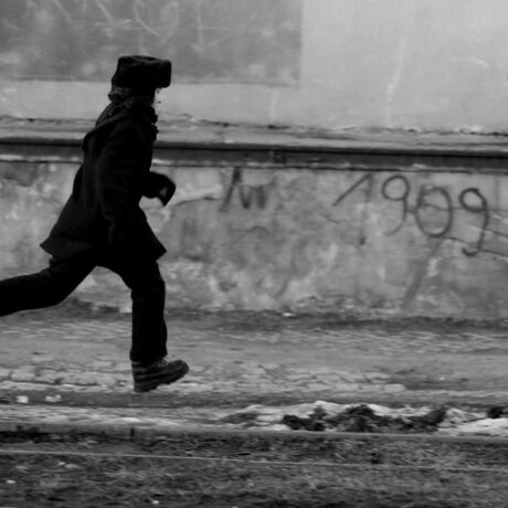 Rekonstrukcja "Na nieludzką ziemię" - Rampa kolejowa - Przemyśl - 28.02.2010 - fot 26