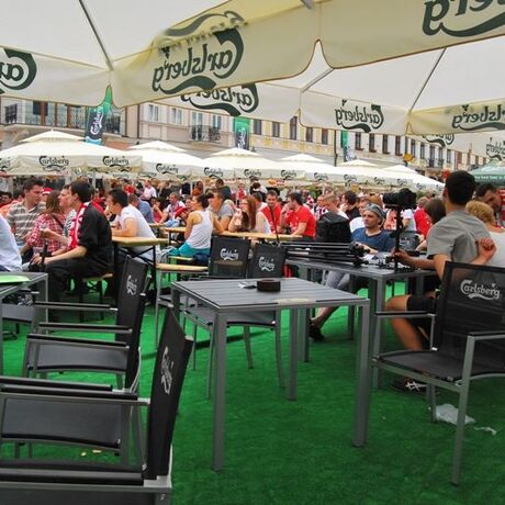 Strefa Kibica na rzeszowskim Rynku - fot 1