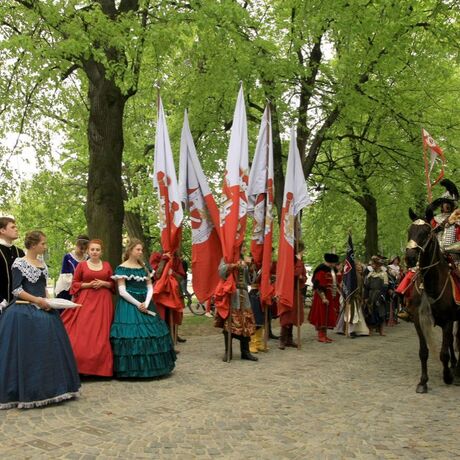  Pochód wojsk husarskich hetmana Hieronima Augustyna Lubomirskiego w Rzeszowie - fot 40