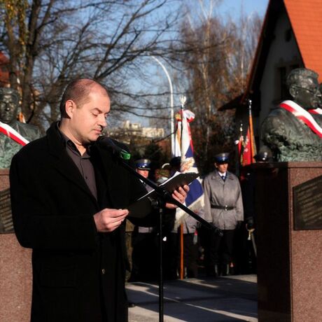  Odsłonięcie i poświecenie pomnika płk. Łukasza Cieplińskiego, - fot 32