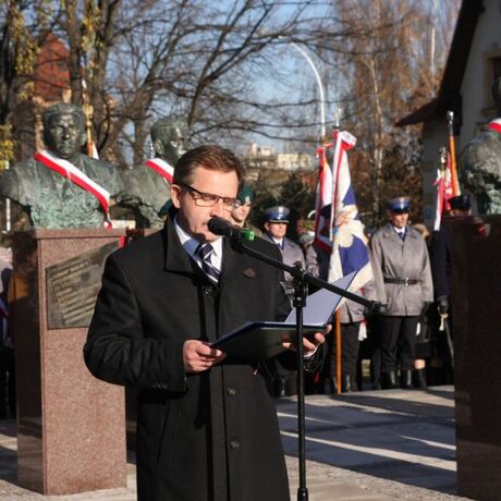  Odsłonięcie i poświecenie pomnika płk. Łukasza Cieplińskiego, - fot 43
