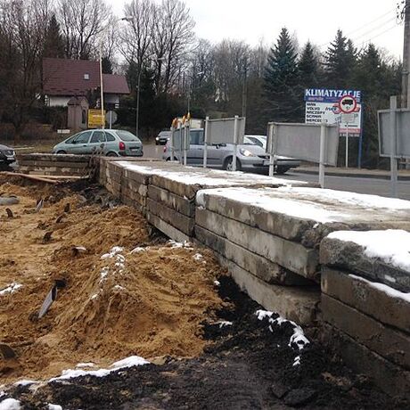 Roboty drogowe na ul. Rzecha - 28.01.2015 - fot 5