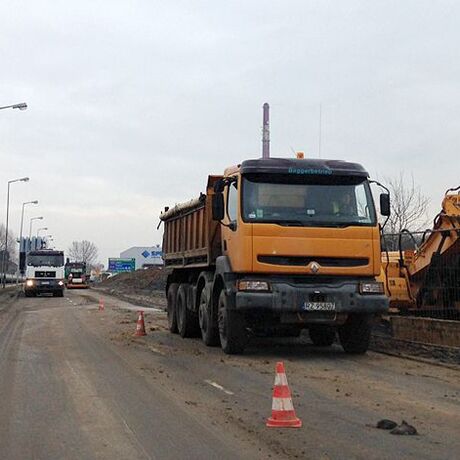 Roboty drogowe na ul. Rzecha - 28.01.2015 - fot 3