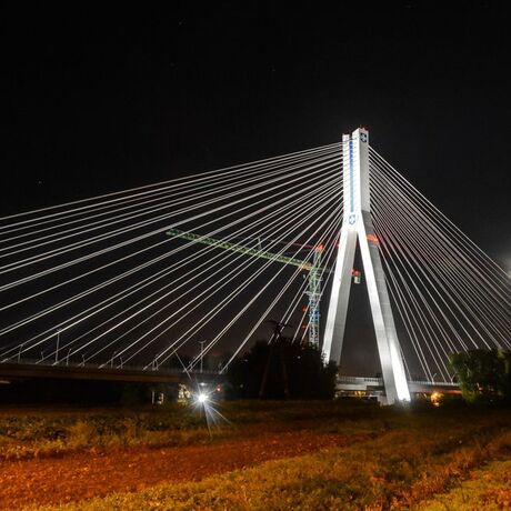 Most Mazowieckiego nocą - fot 4