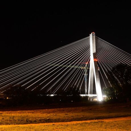 Most Mazowieckiego nocą - fot 2
