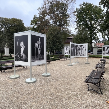 "Spotkania" - fotografie Tadeusza Poźniaka w ogrodzie Letniego Pałacu Lubomirskich - fot 12