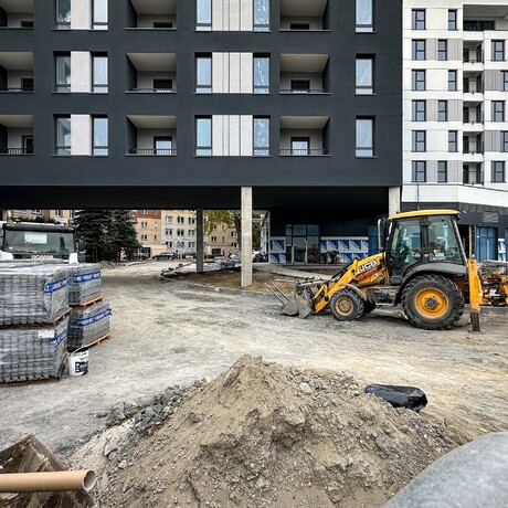 Rzeszów - Budowa Capital Towers Residence w sąsiedztwie hali Podpromie [listopad 2024] - fot 28