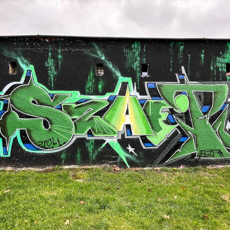 Rzeszów - Graffiti na garażach w Parku Zdrowia na osiedlu Kmity - fot 13