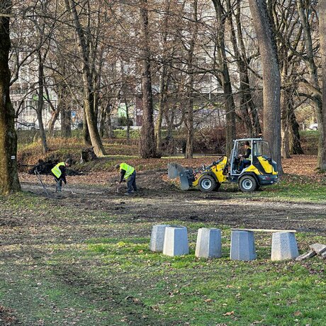 Rzeszów - Rewitalizacja parku na osiedlu Słocina [listopad 2024] - fot 12