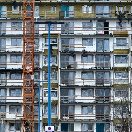 Rzeszów - Budowa 12-piętrowego budynku mieszkalnego przy ul. Langiewicza [grudzień 2024] - fot 23