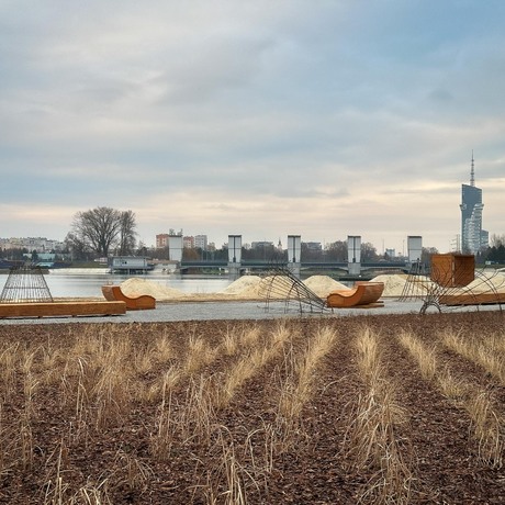 Rzeszów - Budowa miejskiej plaży nad Wisłokiem [grudzień 2024] - fot 10
