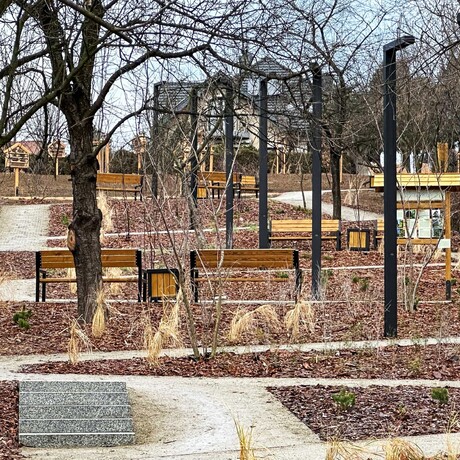 Rzeszów - Ogród kieszonkowy na osiedlu Pobitno [grudzień 2024] - fot 1