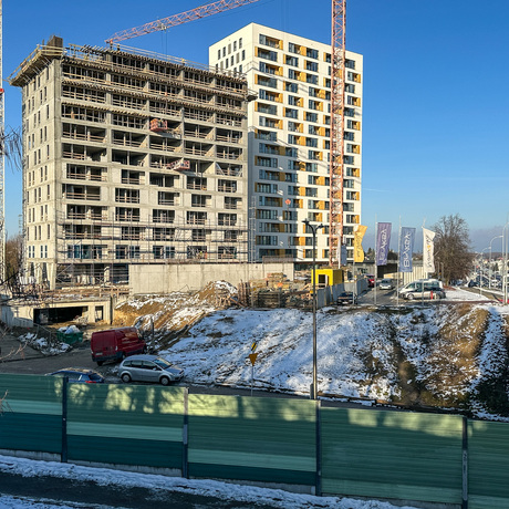 Rzeszów - II etap budowy kompleksu KrakoVska w Rzeszowie [styczeń 2025] - fot 7