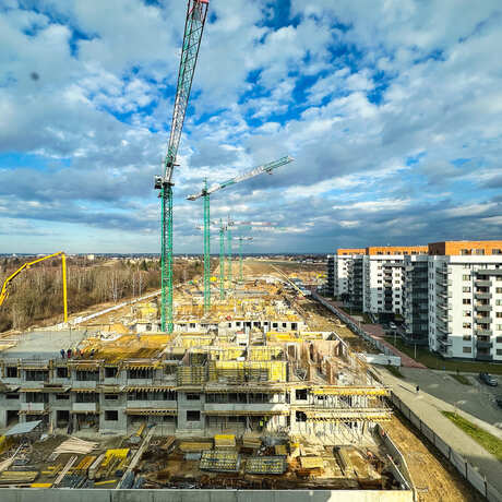 Rzeszów - IV etap budowy osiedla Bella Dolina na ul. Lubelskiej [styczeń 2025] - fot 1