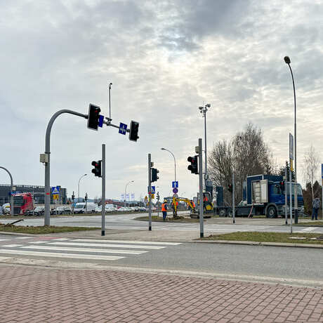 Rzeszów -  Budowa drogi, która połączy ulice Krzyżanowskiego i Wieniawskiego [luty 2025] - fot 19