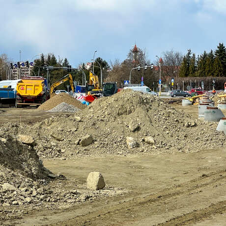 Rzeszów - Budowa połączenia al. Krzyżanowskiego z ul. Wieniawskiego [kwiecień 2025] - fot 17
