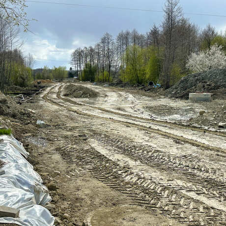 Rzeszów - Budowa połączenia al. Krzyżanowskiego z ul. Wieniawskiego [kwiecień 2025] - fot 1