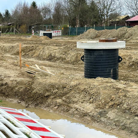Rzeszów - Budowa połączenia al. Krzyżanowskiego z ul. Wieniawskiego [kwiecień 2025] - fot 13