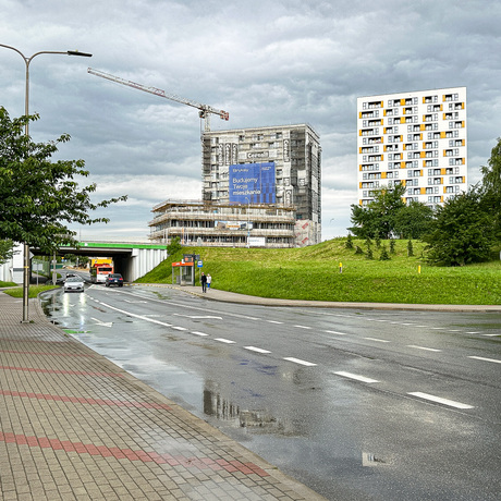Rzeszów - II etap budowy kompleksu KrakoVska w Rzeszowie [czerwiec 2025] - fot 4