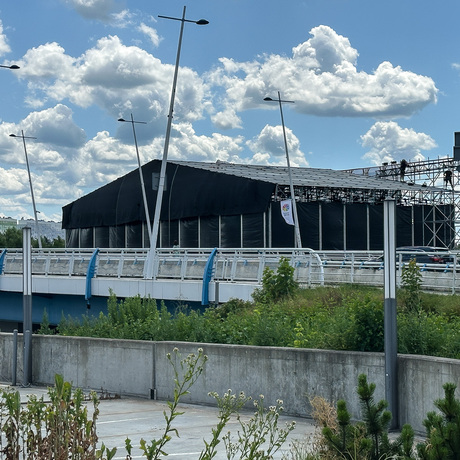 Rzeszów - Budowa sceny Koncertu Głównego ESK 2025 - fot 7