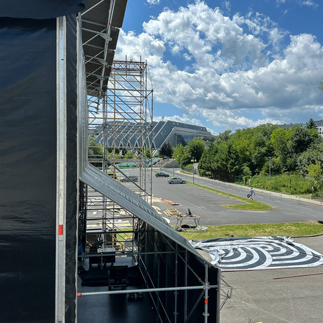 Rzeszów - Budowa sceny Koncertu Głównego ESK 2025 - fot 5