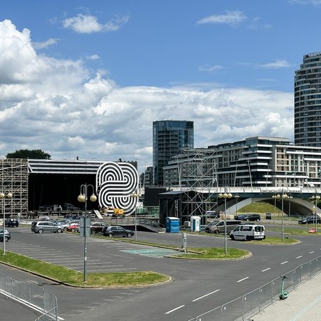 Rzeszów - Budowa sceny Koncertu Głównego ESK 2025 - fot 20