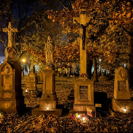Rzeszów - Noc Wszystkich Świętych na Starym Cmentarzu w Rzeszowie - fot 8